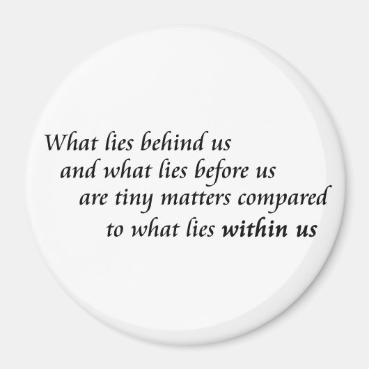 自信感動的引用文の幸福姿勢 マグネット (正面)