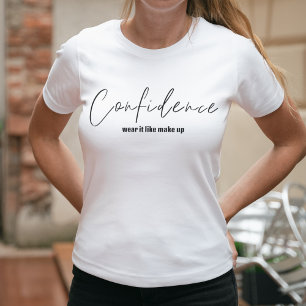 自信衣服メイクアップのような  自信あり Tシャツ