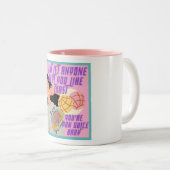 自信過剰になるな ツートーンマグカップ (正面右)