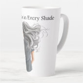 自信 カフェラテマグ (右アングル)