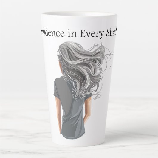 自信 カフェラテマグ (正面)