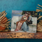 自信(キャンバス上の油) フォトプラーク (側面)