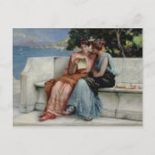 自信(キャンバス上の油) ポストカード (正面)