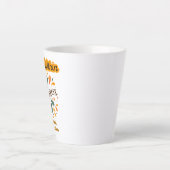 自信, 幸せ, テキスト, インスピレーション カフェラテマグ (正面)