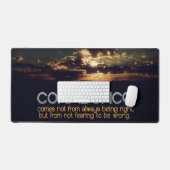 「自信」感動的引用文 デスクマット (キーボード&マウス)