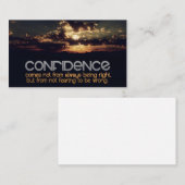 「自信」感動的引用文 ノートカード (正面/裏面)