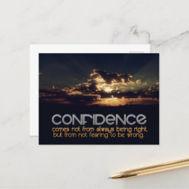 「自信」感動的引用文 ポストカード