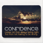 「自信」感動的引用文 マウスパッド (正面)