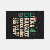 自分いけなの物を気に買しない フリースブランケット (正面(横))