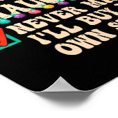 自分いけなの物を気に買しない ポスター (角)