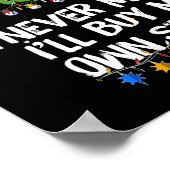 自分いけなの物を買気にしない ポスター (角)