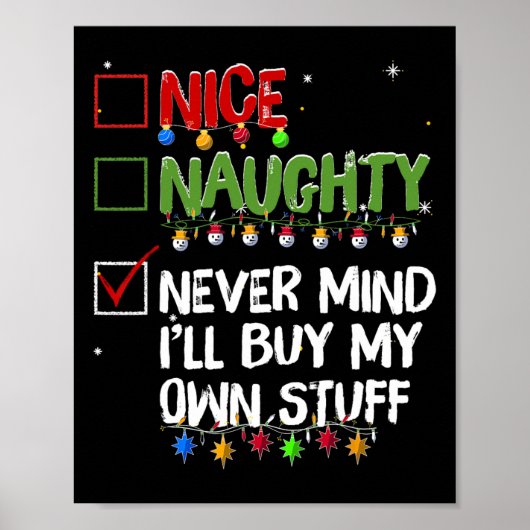 自分いけなの物を買気にしない ポスター (正面)