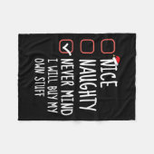 自分いけなの物Chを買気にしない フリースブランケット (正面(横))