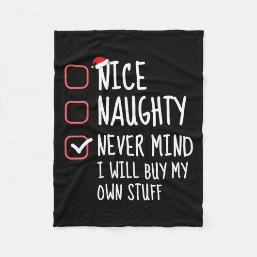 自分いけなの物Chを買気にしない フリースブランケット (正面)