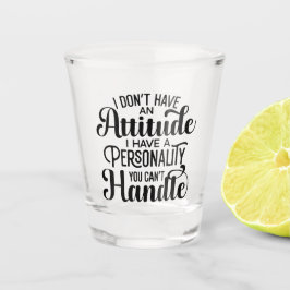 自分おもしろいでは扱えない性格の態度 ショットグラス