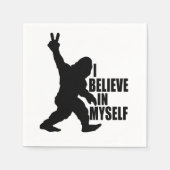 自分おもしろいの中でビグフ信じトI スタンダードカクテルナプキン (正面)