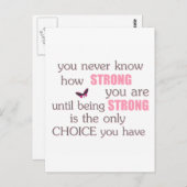 自分がどれほど強いか分からない ポストカード (正面/裏面)