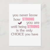 自分がどれほど強いか分からない ポストカード (正面)