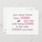 自分がどれほど強いか分からない ポストカード (正面/裏面)