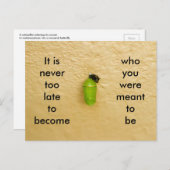 自分がなりたい人間になるのに遅すぎることはない ポストカード (正面/裏面)
