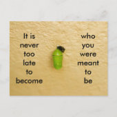 自分がなりたい人間になるのに遅すぎることはない ポストカード (正面)