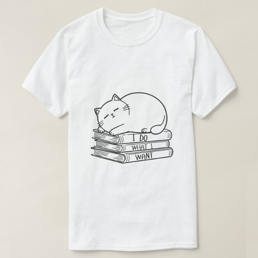 自分がやりたいことをやる 大胆 ユニークな名言デザイン Tシャツ (デザイン正面)