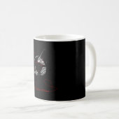自分がやりたいようにやる猫のタイポグラフィ コーヒーマグカップ (正面右)