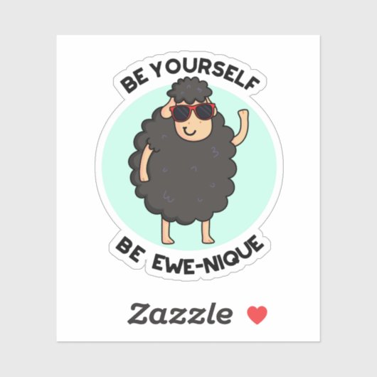 自分がエウェニケおもしろいの羊のフン シール (シート)