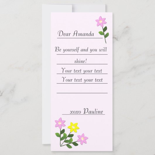 自分がカードだからこそ愛される (裏面)