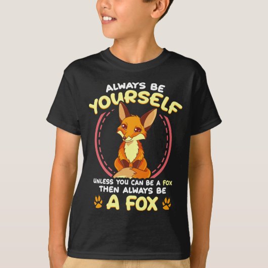 自分がキツネでなければキツネ Tシャツ (正面)