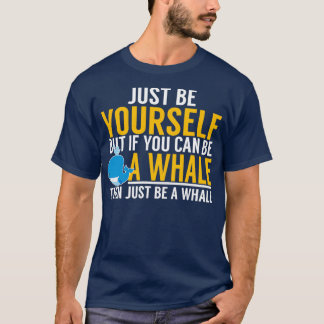 自分がクジラのように振舞う Tシャツ