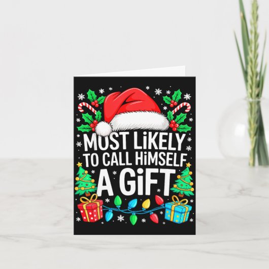 自分がクリスマスに合うGifだと言う カード (正面)