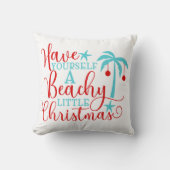 自分がビーチリトルクリスマスを過ごす クッション (正面)
