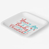 自分がビーチリトルクリスマスを過ごす ペーパープレート (傾斜あり)