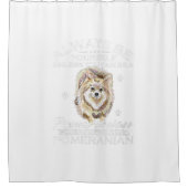 自分がポメラニア犬でなければ シャワーカーテン (正面)