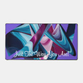 自分がモチベーションを持っているインスパイア抽象芸術 デスクマット (正面)