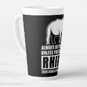 自分がラインになれないかぎり自分でいなさい カフェラテマグ (左アングル)