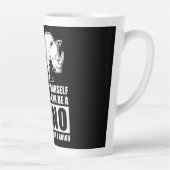 自分がラインになれないかぎり自分でいなさい カフェラテマグ (右)