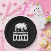 自分がラインになれないかぎり自分でいなさい ペーパープレート (パーティー)