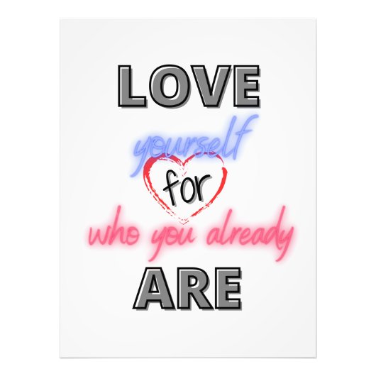 自分が今の自分を愛しなさい フォトプリント            (正面)