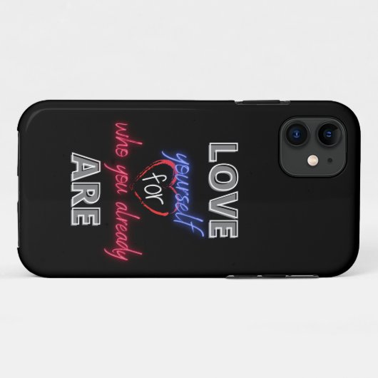 自分が今の自分を愛しなさい Case-Mate iPhoneケース (裏面(横))