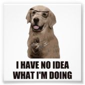 自分が何をしているかアイディアがない フォトプリント            (正面)