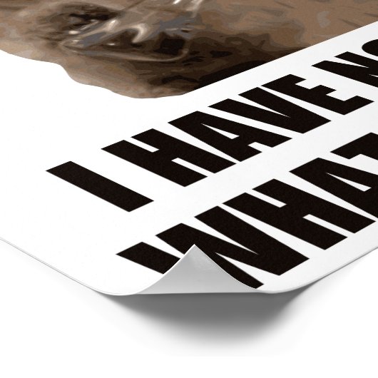 自分が何をしているかアイディアがない ポスター (角)