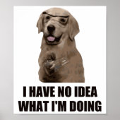 自分が何をしているかアイディアがない ポスター (正面)