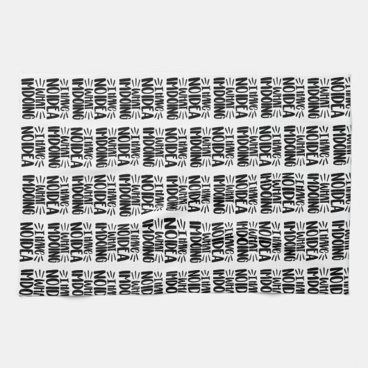 自分が何をしているかアイディアを知っている キッチンタオル (横)