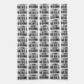 自分が何をしているかアイディアを知っている キッチンタオル (縦)