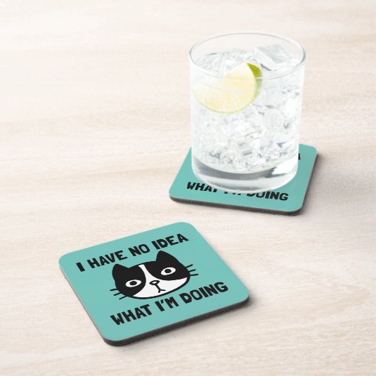 自分が何をしているのかアイディアがない コースター (右側)