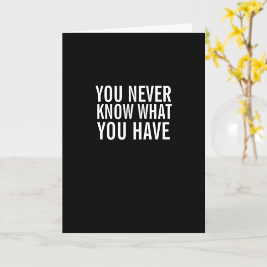 自分が何を持っているか分からないおもしろカード カード (黄色い花)