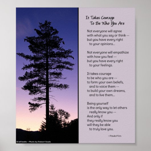 自分が何者であるかは勇気が要る…ポスター ポスター (正面)