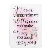 自分が作る違いを決して過小評価しない